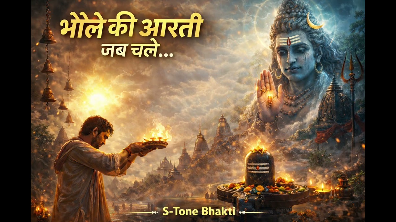 “भोले की आरती जब चले…” | Emotional Morning Shiv Bhajan | S-Tone Bhakti