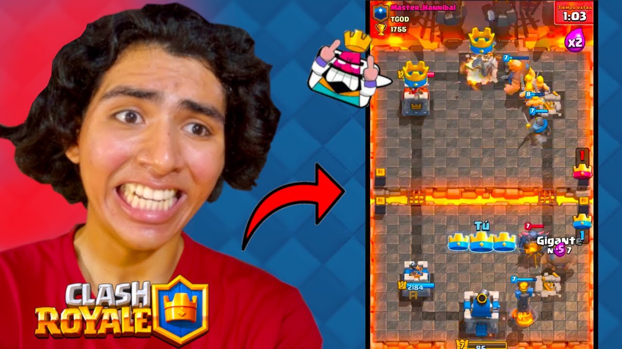 INTENTANDO SUBIR COPAS EN CLASH ROYALE| todo mal