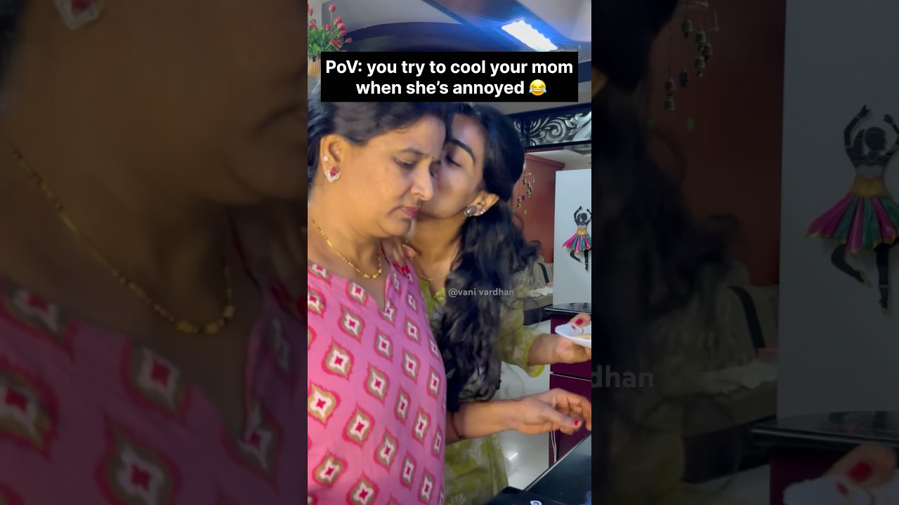 Baga Kopamlo vunnappudu😘|Anvitha trick #youtubeshorts #shortsfeed #teluguvlogs #momanddaughter