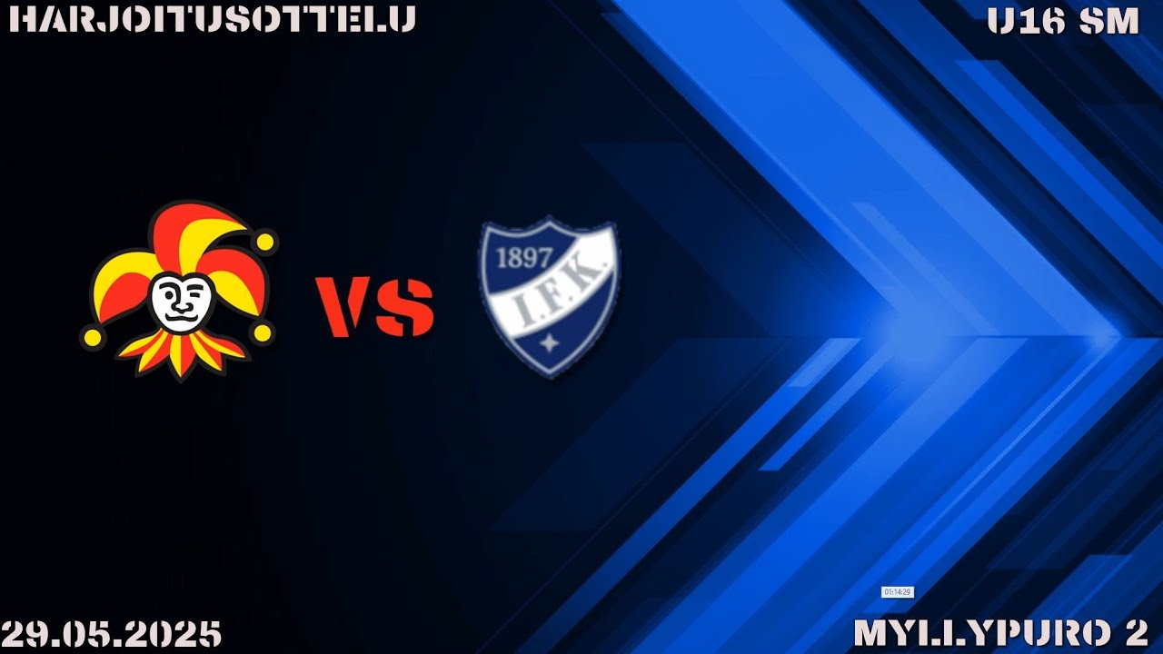 29.05.2025 U16SM HARJOITUSOTTELU JOKERIT - HIFK  3 - 4