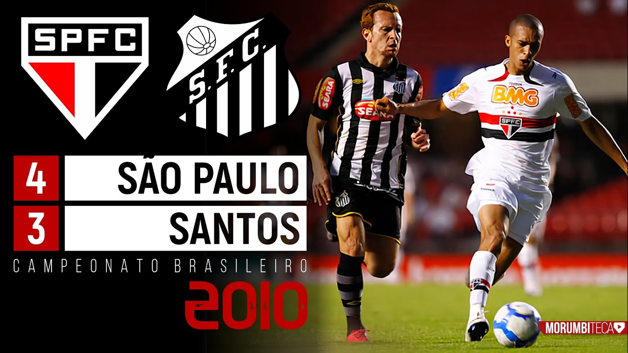 São Paulo 4x3 Santos - 2010 - UM CLÁSSICO SANSÃO DIGNO DO FUTEBOL ARTE BRASILEIRO!