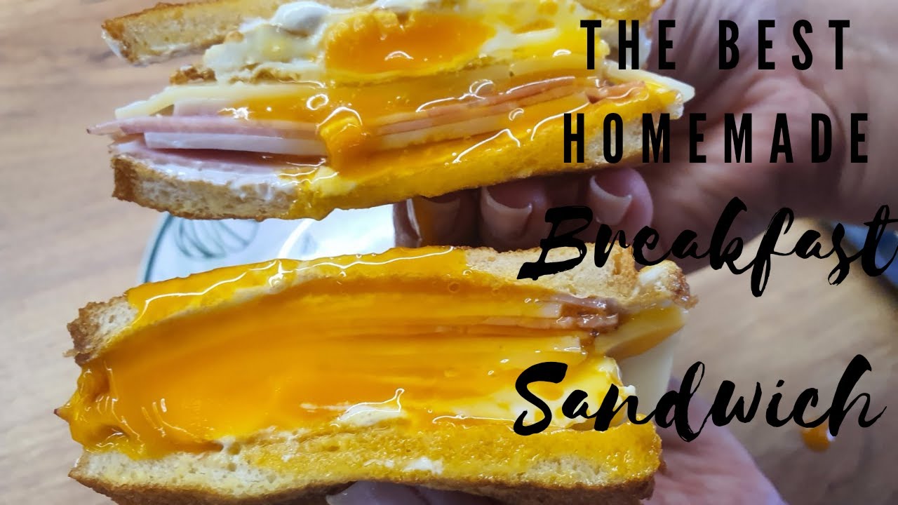 THE BEST HOMEMADE BREAKFAST SANDWICH/ONE PAN TOAST BREAKFAST/FOR BREAKFAST LOVERS