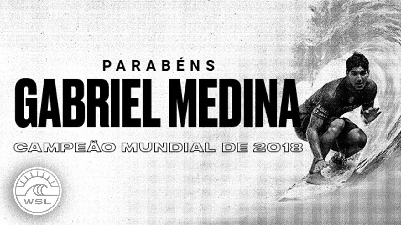 Congratulations Gabriel Medina, 2018 World Champion