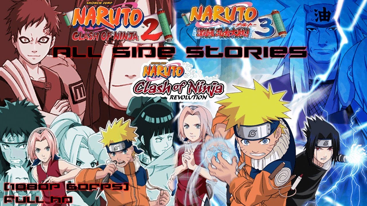 Naruto Clash of ninja All Side Stories  (HD 1080p 60fps)