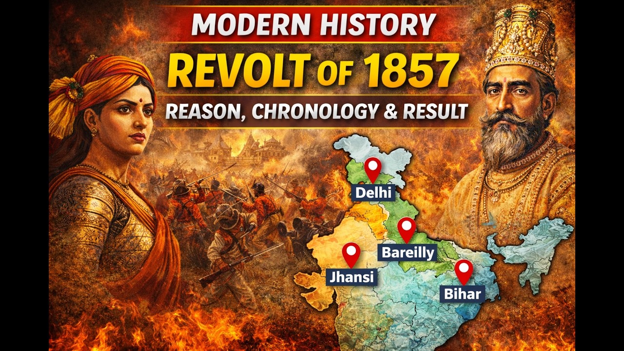 Revolt of 1857 Explained | Causes, Timeline & Results | UPSC 2026
