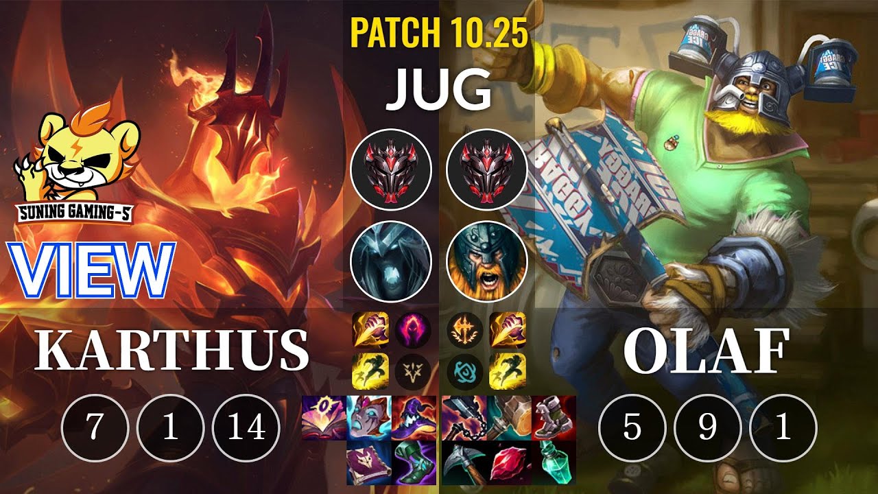 SG-S View Karthus vs Olaf Jungle - KR Patch 10.25