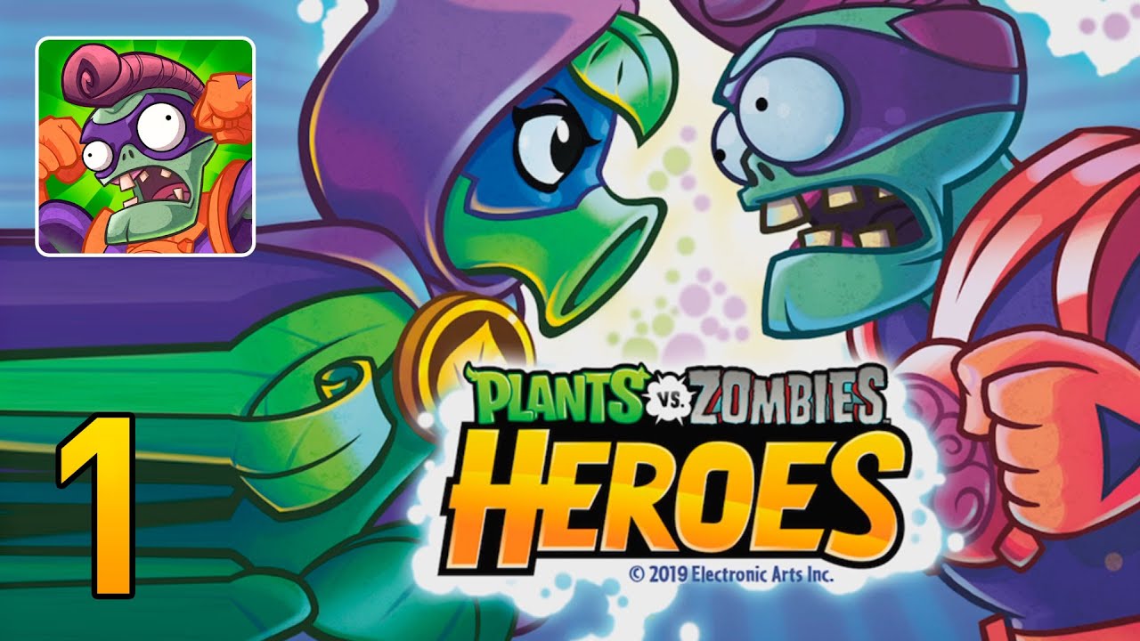 Plants vs Zombies: Heroes - Gameplay Walkthrough Part 1 - First Fight! (iOS, Android)