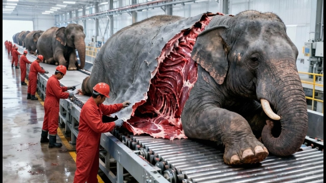 Inside the Elephant Leather Factory From Skin to Luxury items (FULL PROCESS)