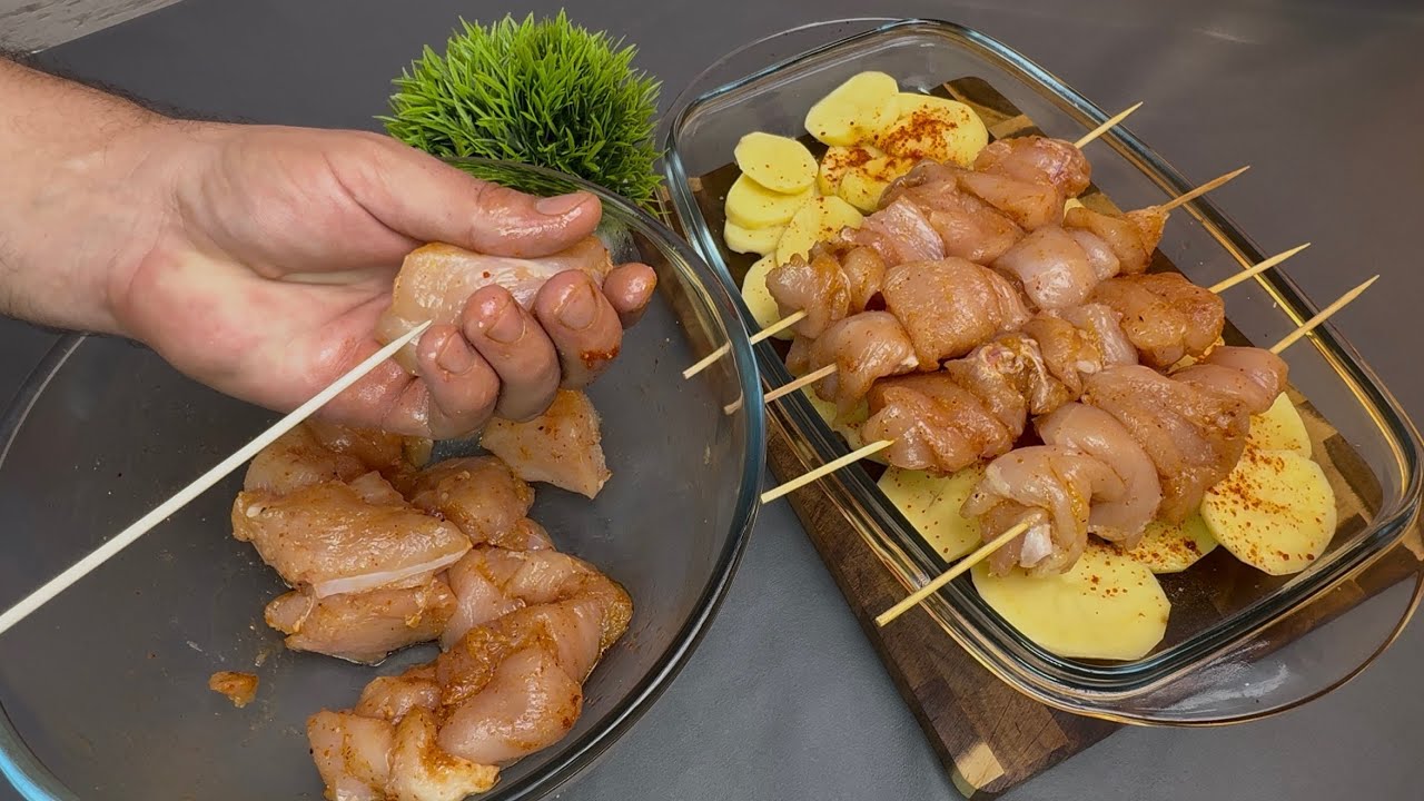H&auml;hnchenspie&szlig;e aus dem Ofen &ndash; einfach, schnell und lecker!