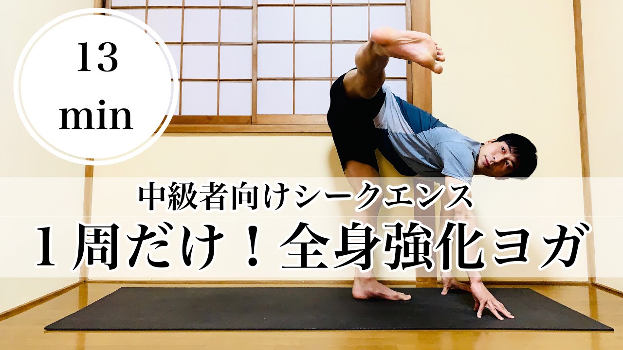 【中級者向け13分】１周で効果抜群！全身強化ムーブメント ヨガクラス図鑑vol.2