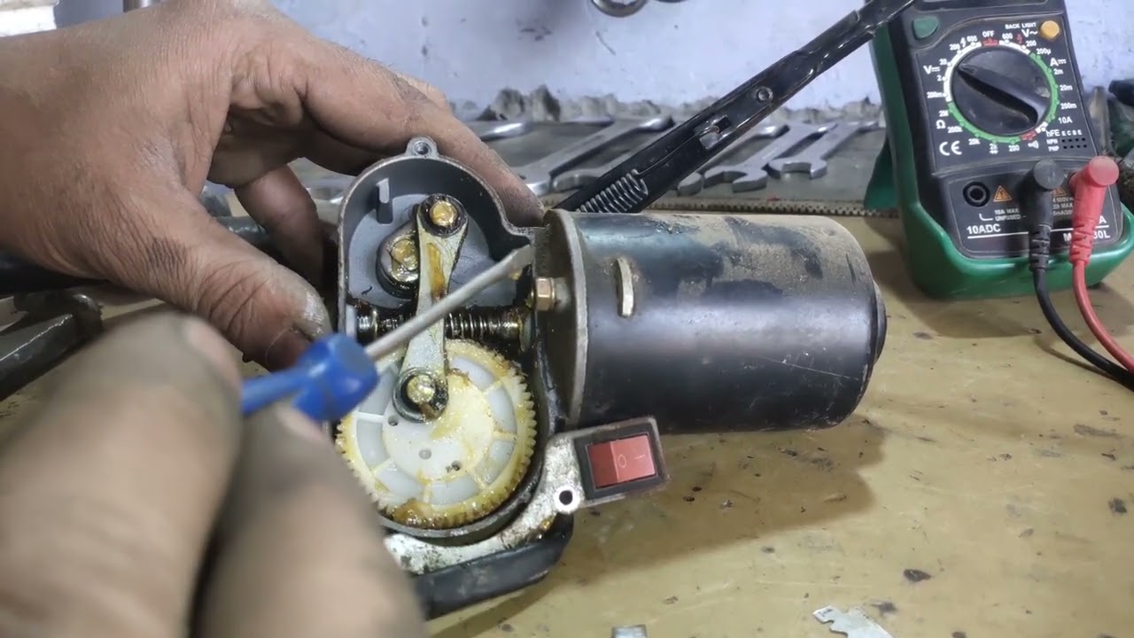 E rickshaw wiper motor kese theek kareh ||e rickshaw wiper motor repairing {motor repairing)