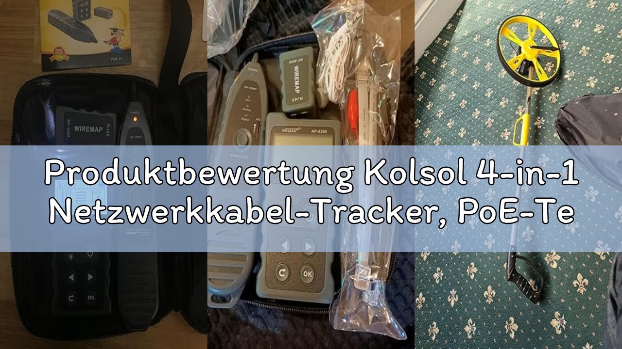 Produktbewertung Kolsol 4-in-1 Netzwerkkabel-Tracker, PoE-Tester mit NCV & Lampe für CAT5e/CAT6/CAT6