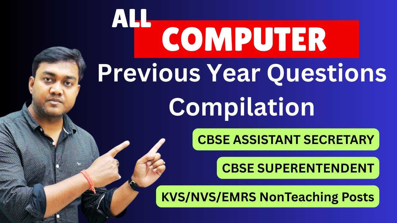 All computer questions from Previous Year papers || Nishant eAcademy