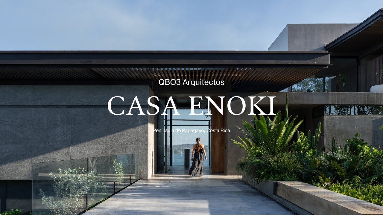 Costa Rica: Tropical y Minimalista Casa Orientada hacia el Oceáno Pacífico