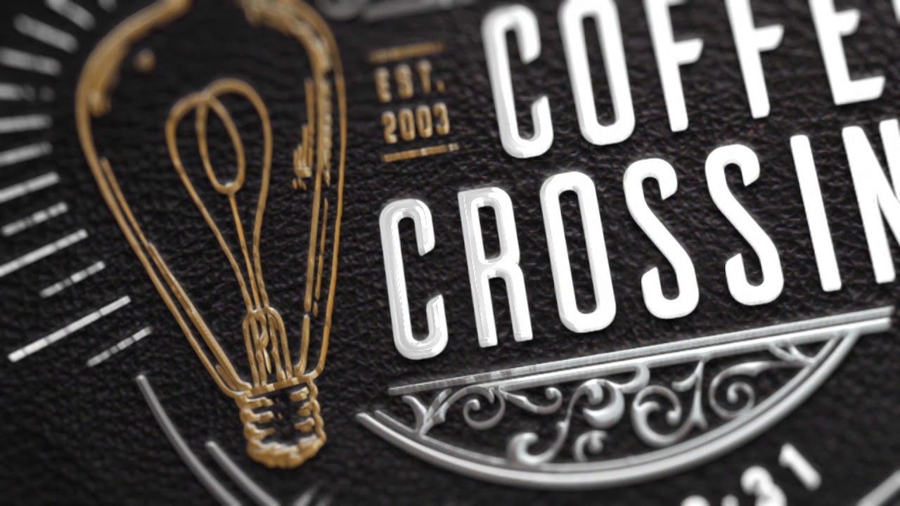 Coffee Crossing Logo/Badge Reveal