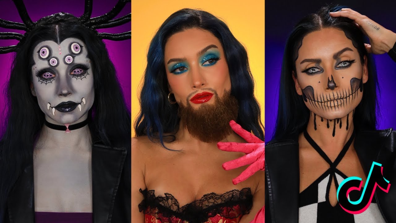 Подборка идей макияжа на Хэллоуин в TikTok 2025 🕸️ (5)