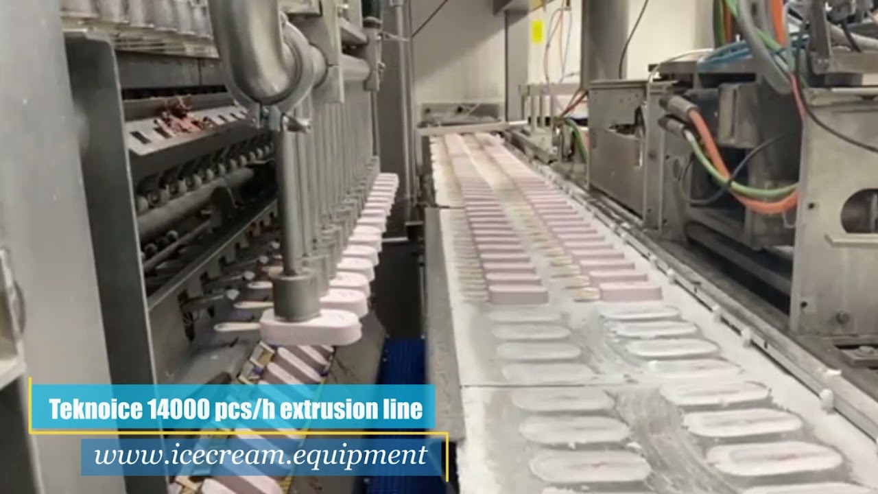 Teknoice 14.000 pcs/h ice cream sticks extrusion line
