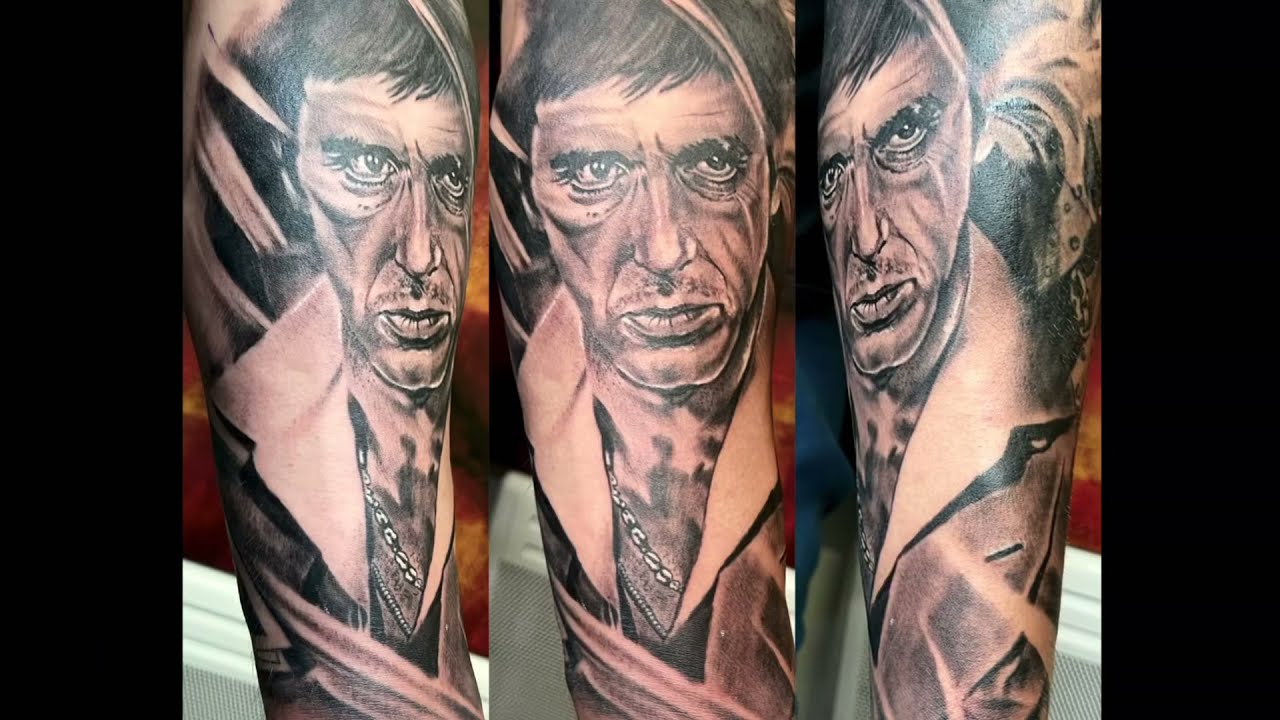 Scarface portrait tattoo time lapse!