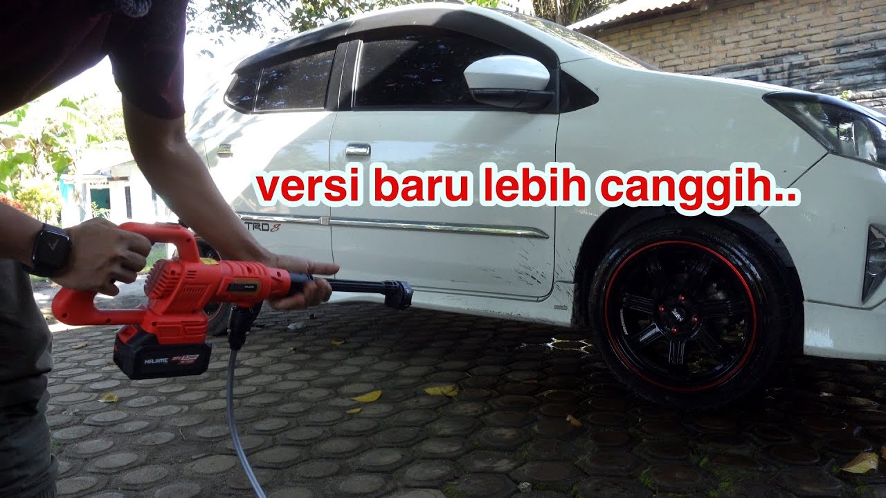 kini dgn brushless motor & tombol sentuh pengatur tekanan!! - HAJIME HJ-DH3280C CORDLESS JET CLEANER