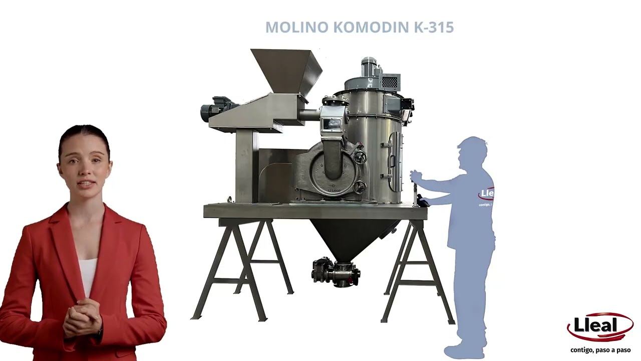 Molino Komodin K-315 | Desde molienda gruesa hasta ultrafina.
