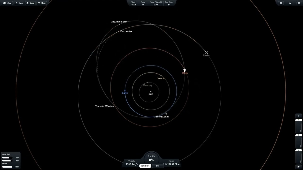 Risky flybys of Jupiter's moons + normal Mars flyby! | SFS mission