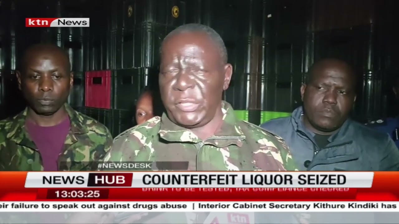 Embu police raid a dairy store and find counterfeit liquor