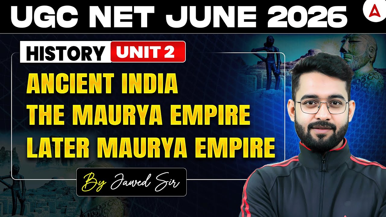 UGC NET History | UGC NET History Unit 2 The Maurya Empire, Later Maurya Empire By Jawed Sir