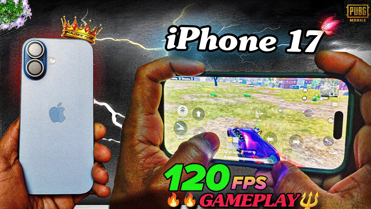 iPhone 17 BGMI 120 FPS Gaming Test 🔥 iPhone 17 BGMI 120 FPS 😱 Smoothest Gameplay Ever ?
