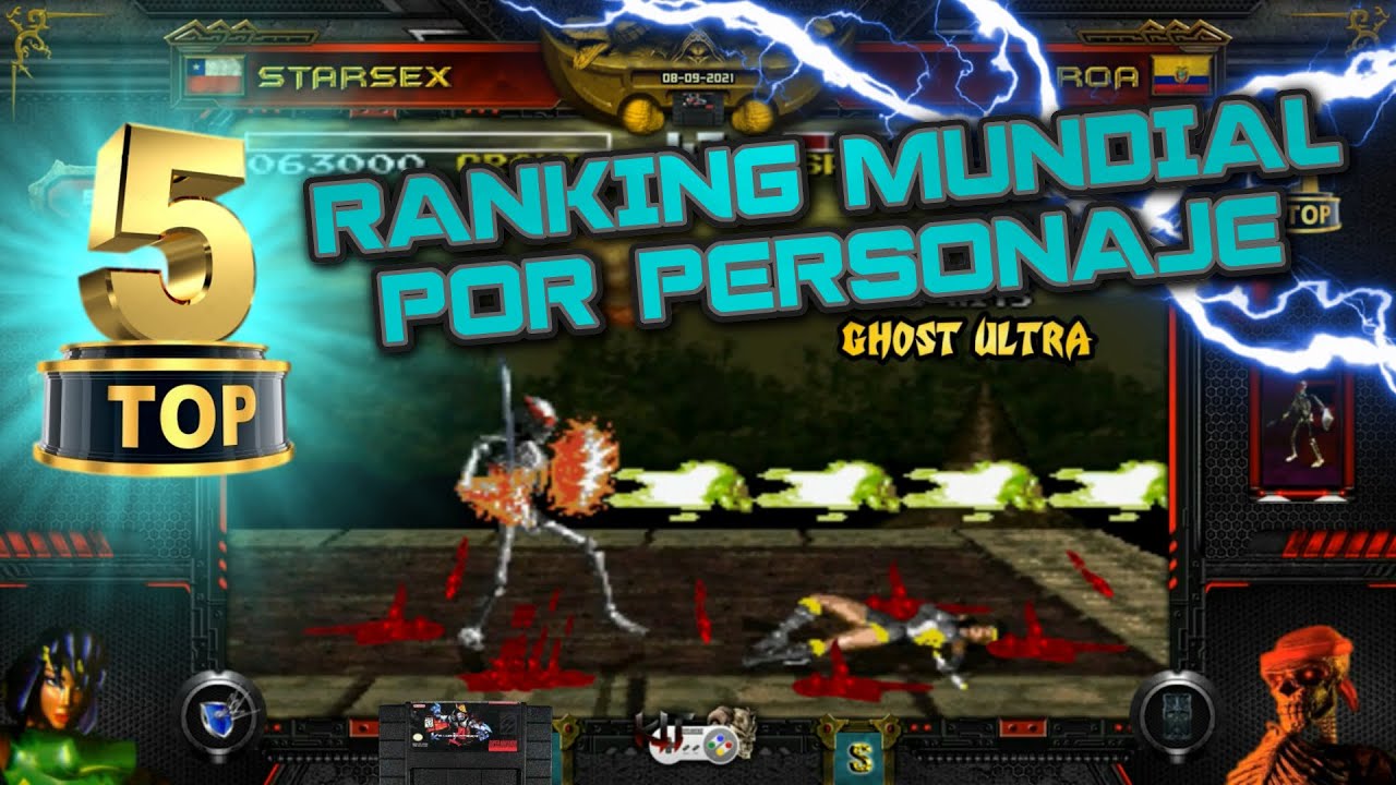 KILLER INSTINCT - Ranking Mundial por Personaje