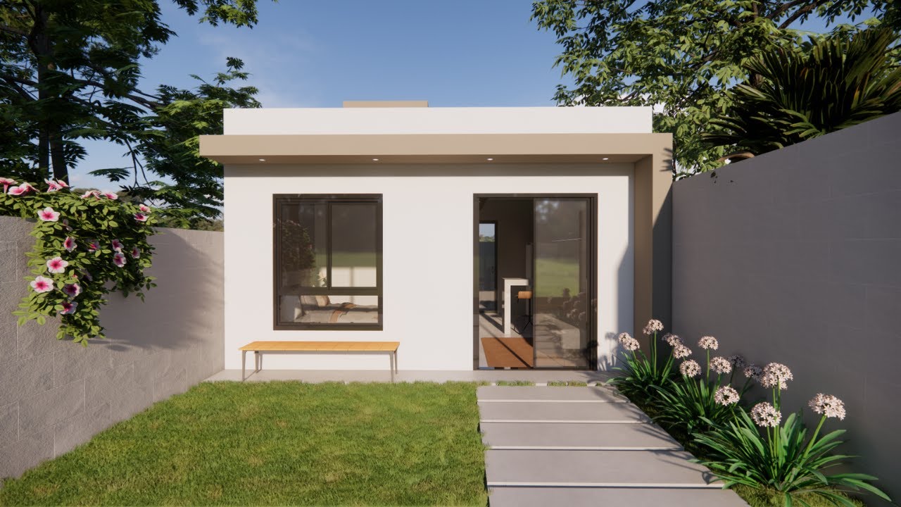 Plano de Casa 5X5 | Tiny House | Mini Casa 25 M²| 5X5 House (25 SQM)| Small House Design Idea