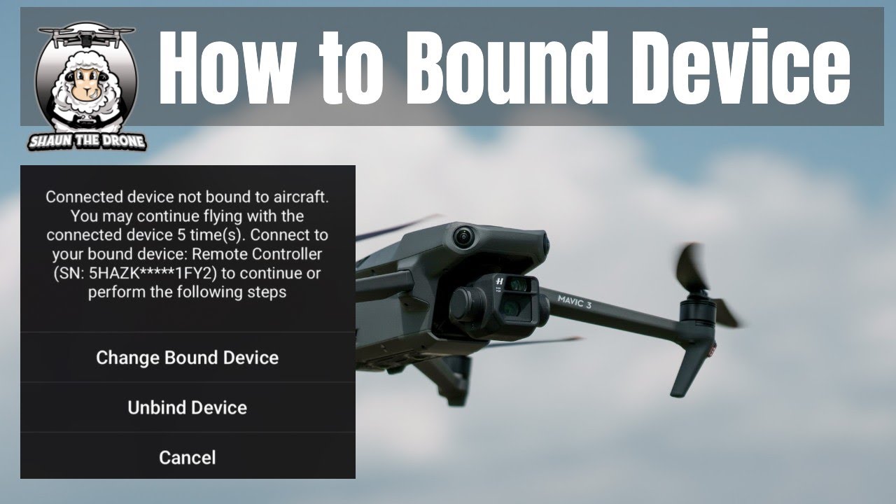 DJI Mini 3 Pro How To BOUND or UNBOUND when selling your drone #shaunthedrone