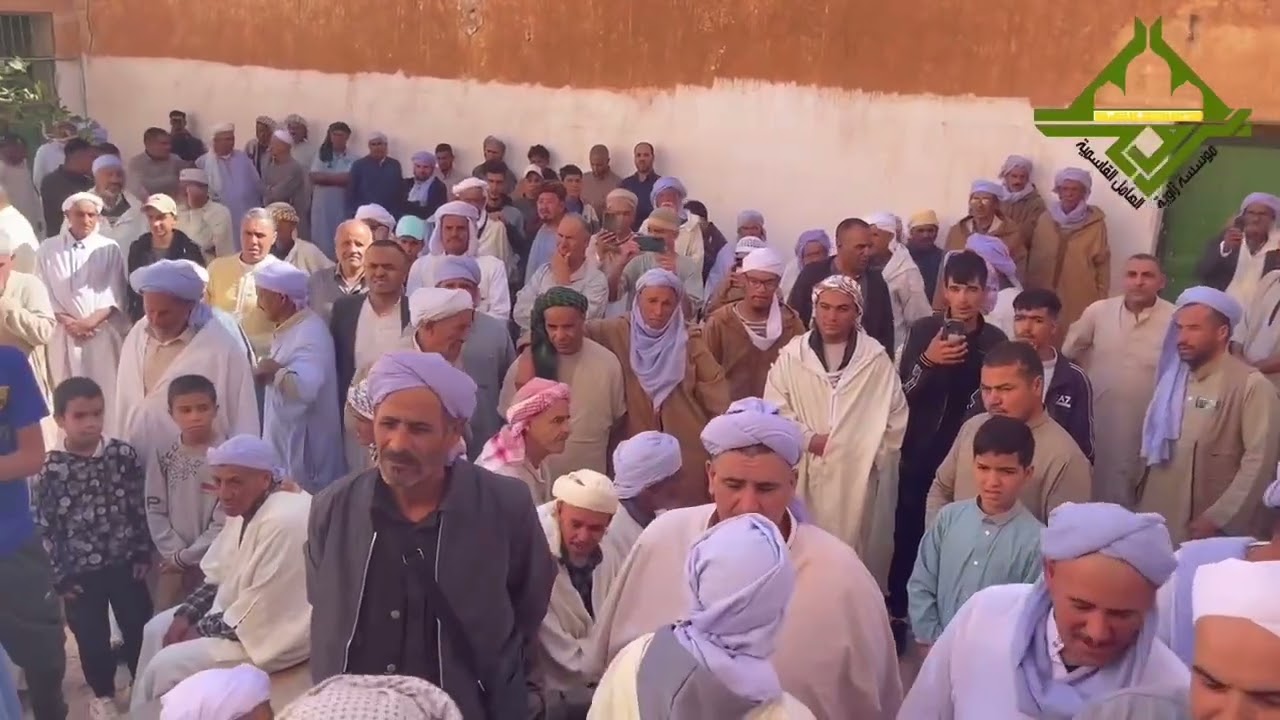 اخوان الطريقة الرحمانية في الزاوية القاسمية بوسعادة الجزائر 