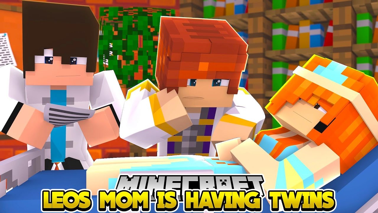 LEOS MOM IS HAVING THE TWINS!!! w/LittleCarly | Minecraft Little Leo (Custom Roleplay)