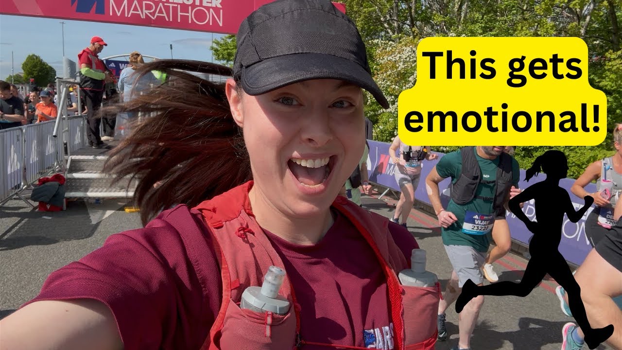 Run Manchester MARATHON With Me! 🏃‍♀️| Runner’s Vlog 🏅