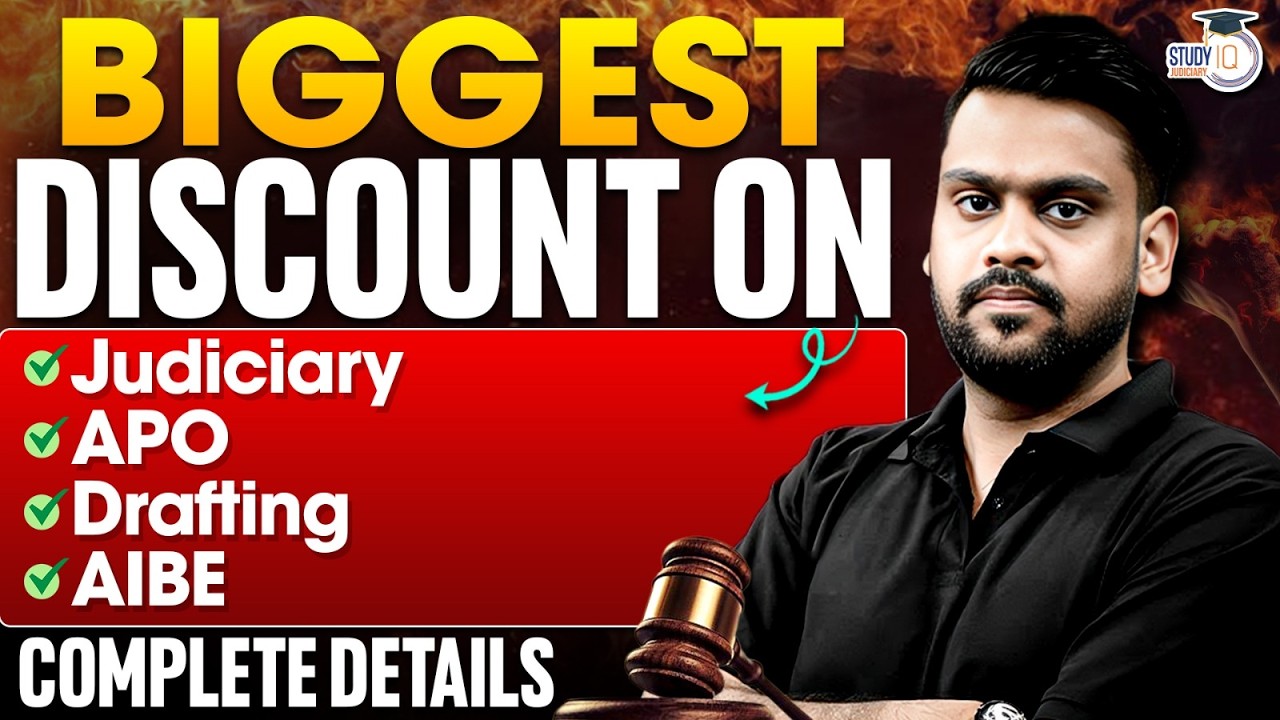 Biggest discount onJudiciary.   APO Drafting.   AIBE Complete details By Nishank sir