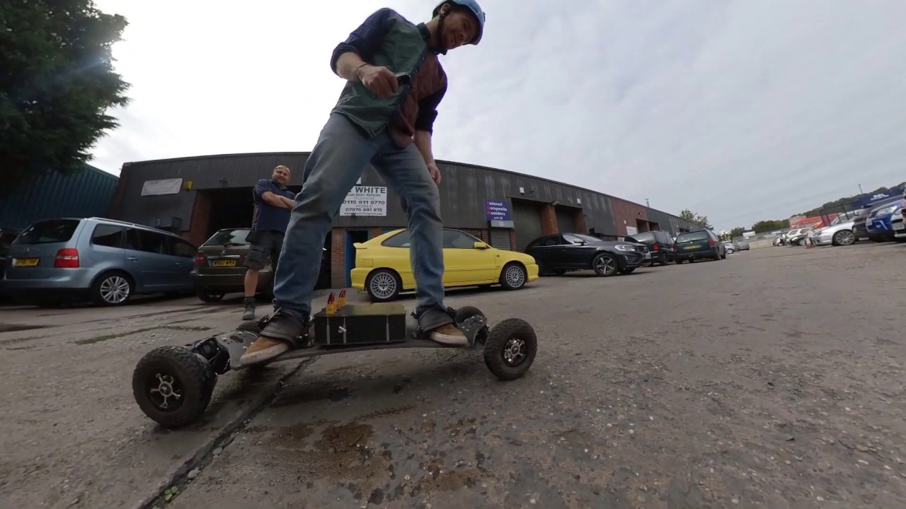 Trampa E mountain board speed test