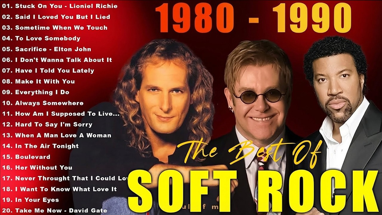 Air Supply, Eric Clapton, Phil Collins, Rod Stewart, Bee Gees - Soft Rock 70s 80s 90s Greatest Hits