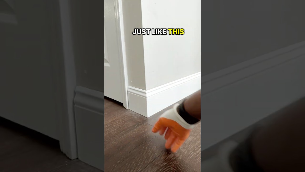 How to get perfect outside baseboard corners #diy #tips #howto #tutorial #shorts #carpentry #trim