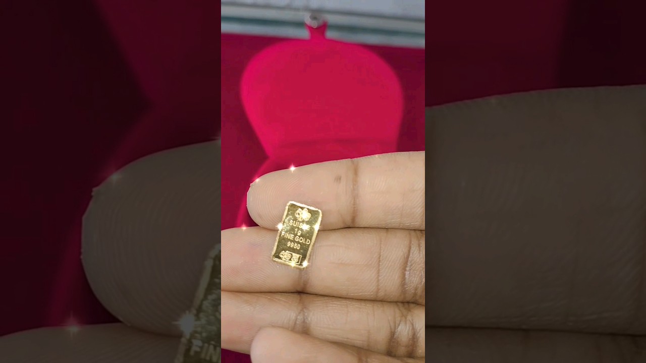 1 gram 999 purity Gold Biscuit #goldbiscuit #gold