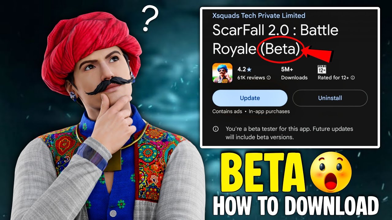 ScarFall 2.0 Alpha , Beta Version Kaise Download Kare? 😱 | Full Guide