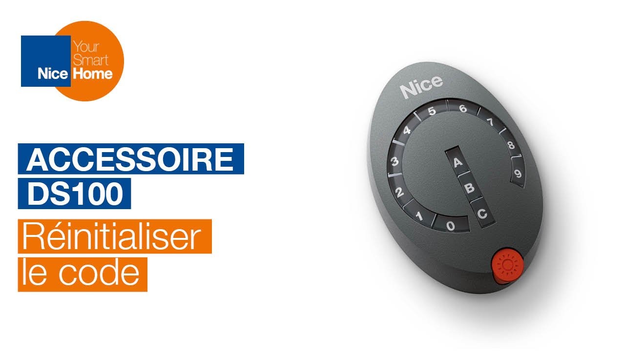 3. Réinitialiser le code d'un clavier radio DS100