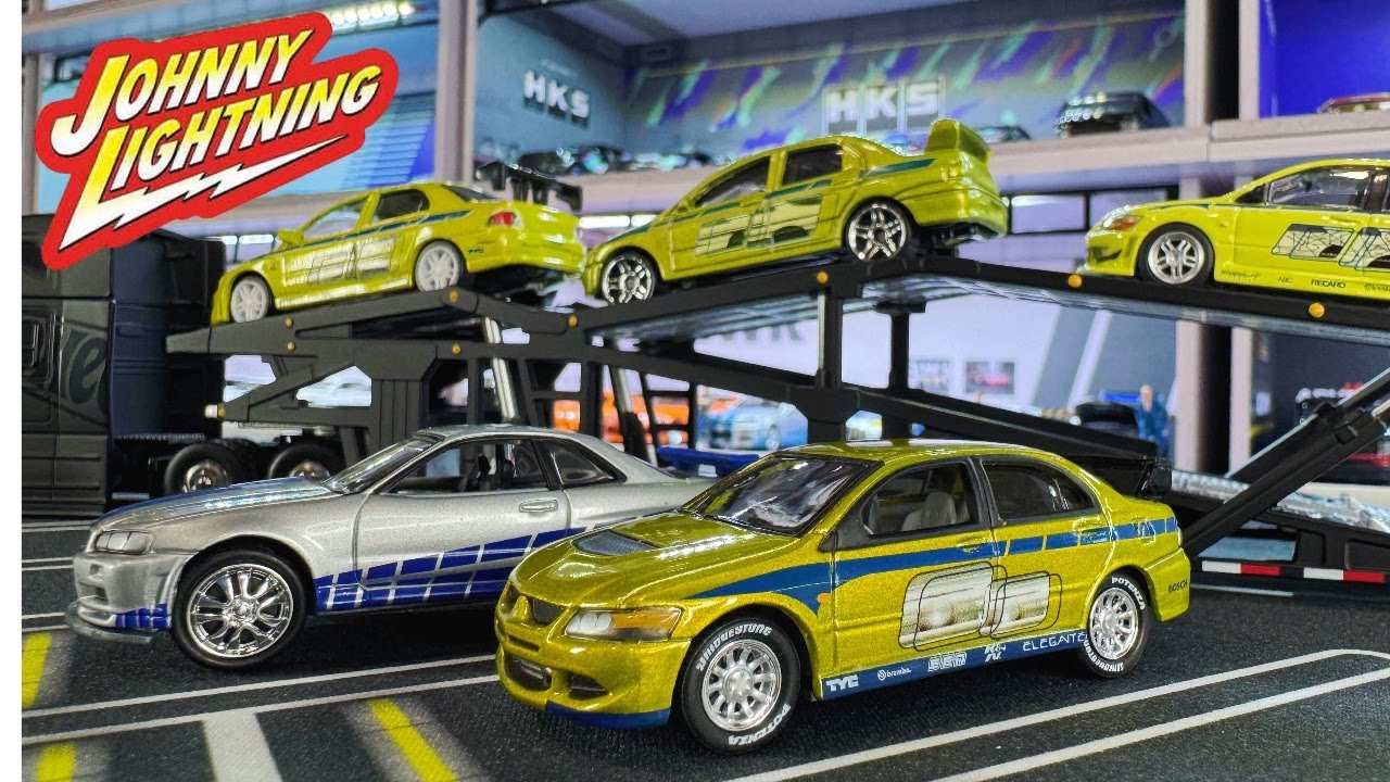 Unboxing More 2 Fast 2 Furious Paul Walkers Mitsubishi Evolution 164 Diecast Johnny Lightning