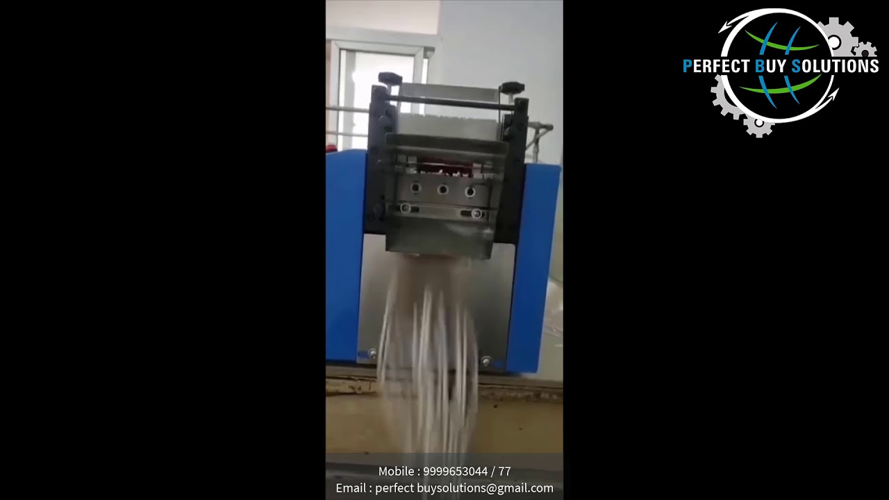 EAR LOOP CUTTING MACHINE FOR SEMI MANUAL EAR LOOP SEALING