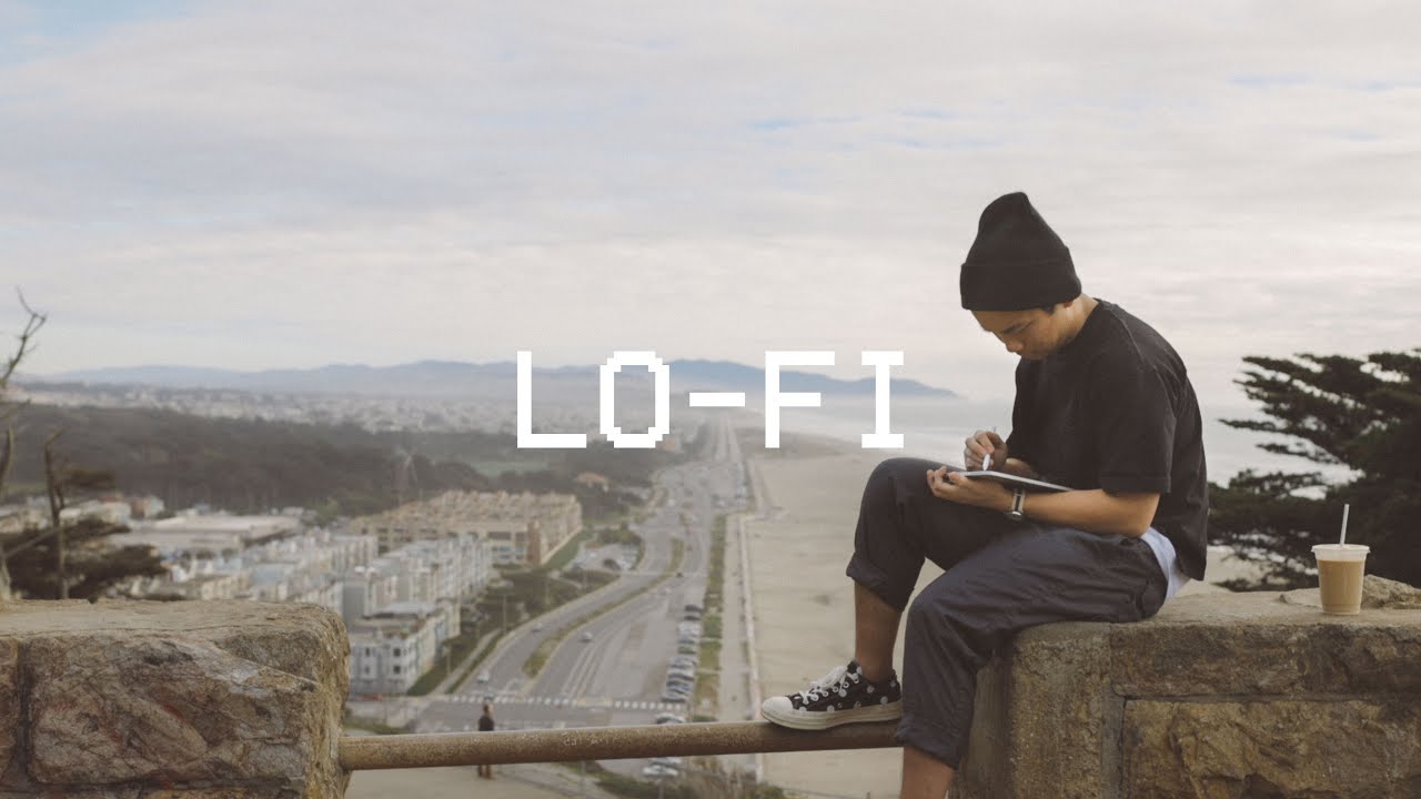 silently editing photos to lofi beats