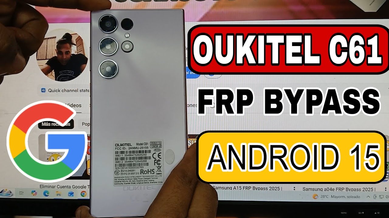 Oukitel C61 FRP Bypass Android 15 | Oukitel C61 Eliminar Cuenta Google 2026 | bft tool 😱