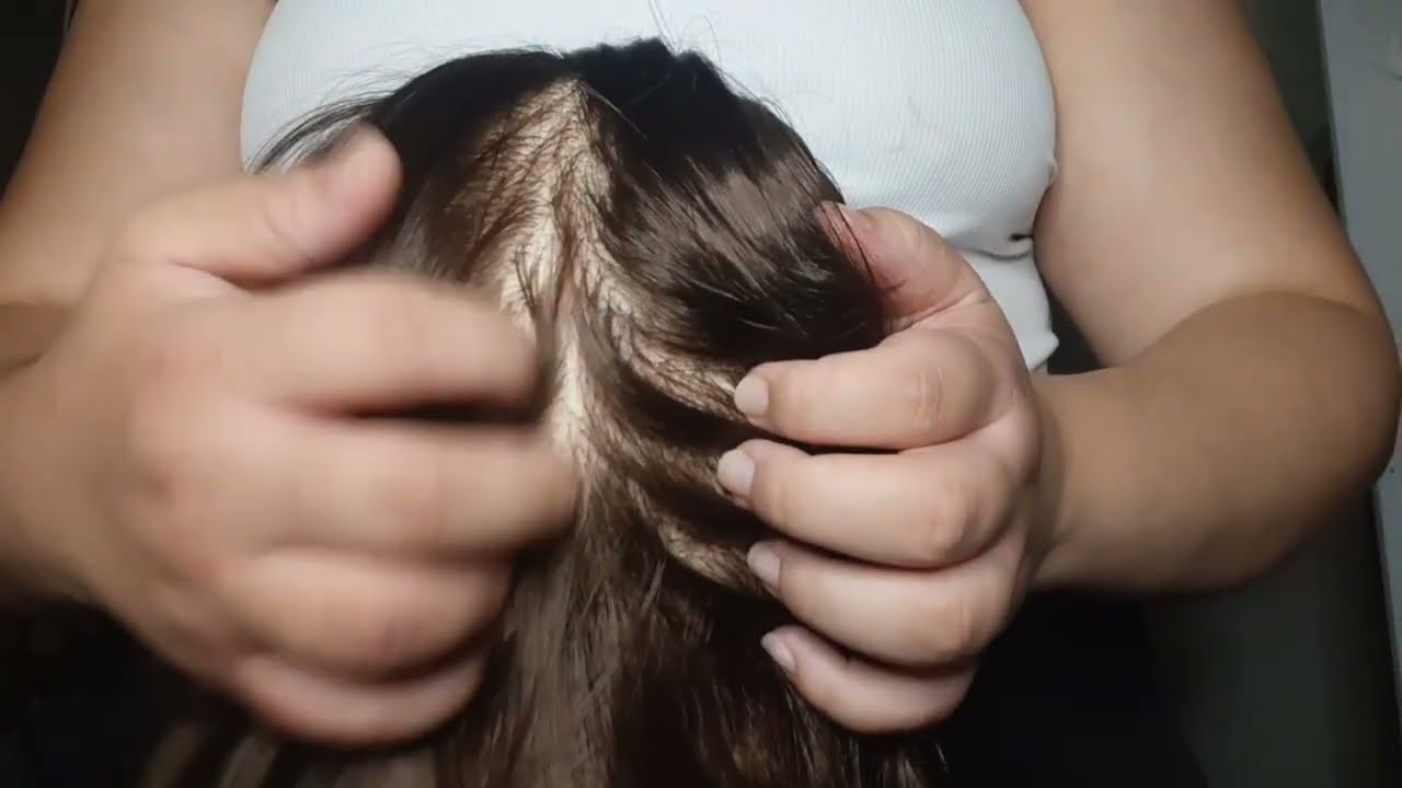 ASMR Massageando e arrumando seu cabelo delicadamente #asmr