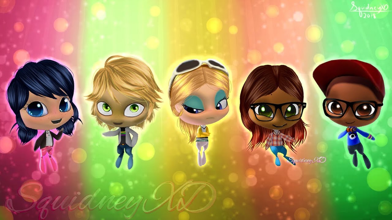 Miraculous Ladybug: Speededit: All Heroes as Kwamis (Remake)
