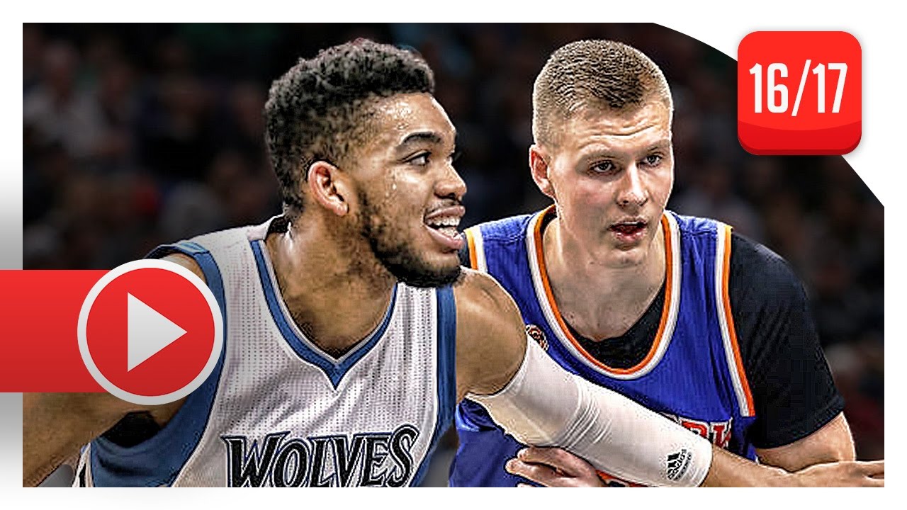 Kristaps Porzingis vs Karl-Anthony Towns Duel Highlights (2016.11.30) Knicks vs Wolves - TOO SICK!