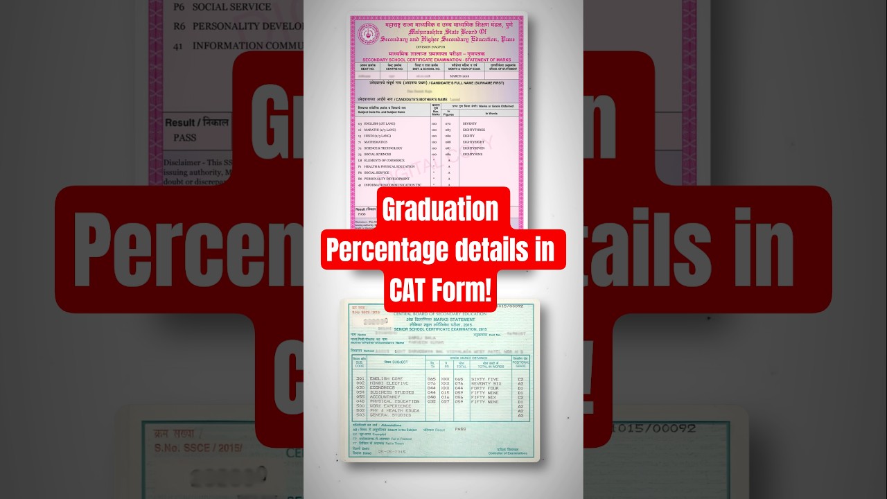 🎓 Graduation % Confusion? Avoid This CAT 2025 Error! #catformfilling #graduation #percentage