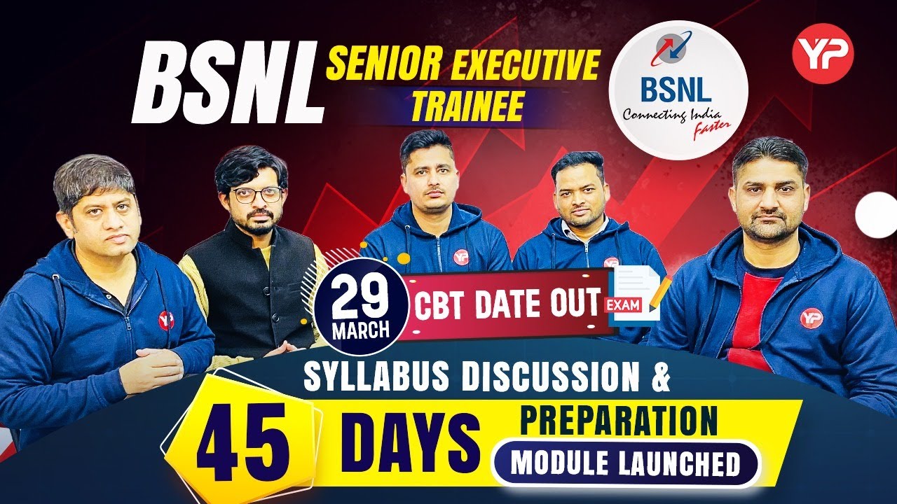 Panel Discussion | BSNL SET Syllabus, Eligibility, 45 days preparation strategy